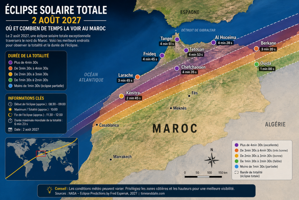 Voyage Éclipse Solaire Maroc 2027
